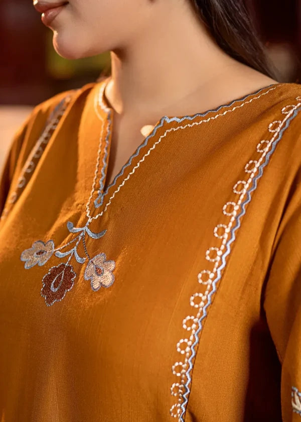 Elegant Embroidered Printed Lawn Kurti with Matching Trousers | Premium 2-Piece Suit