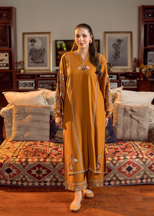 Elegant Embroidered Printed Lawn Kurti with Matching Trousers | Premium 2-Piece Suit